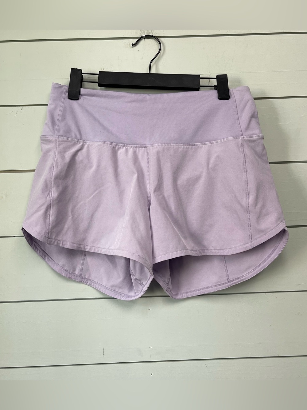 Lululemon speed up high rise shorts 4" long purple women's size 6